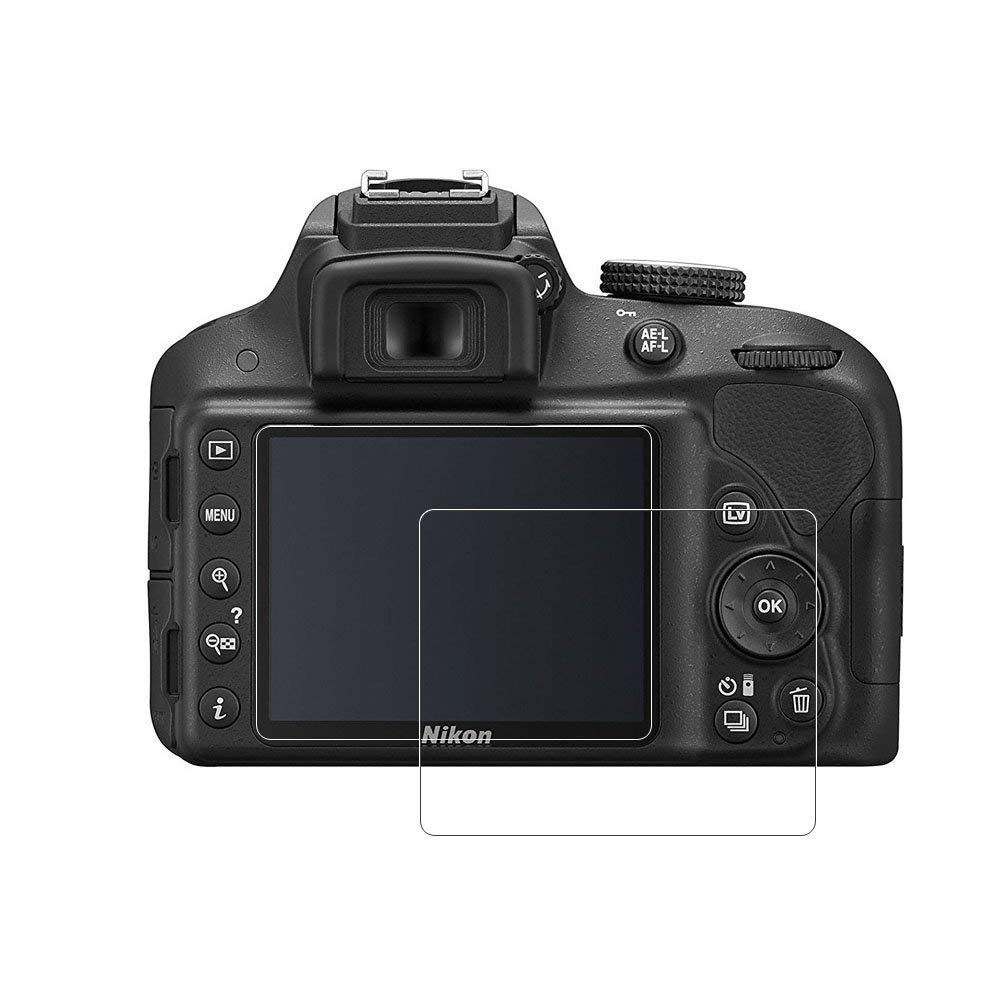 Zshion Tempered Glass Screen Protector for Nikon High 9H Hardness D7100/D7200, Transmittance, Bubble-Free, Fingerprint-Resistant, (Transparent)