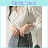 French Long Sleeve Shirt With Sun Protection Lightweight Feminine Design For Spring Summer Wear