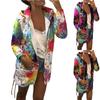 Women's Fashionable Casual All-Match Splash-ink Tie-Dye Sports Long-sleeved Jacket