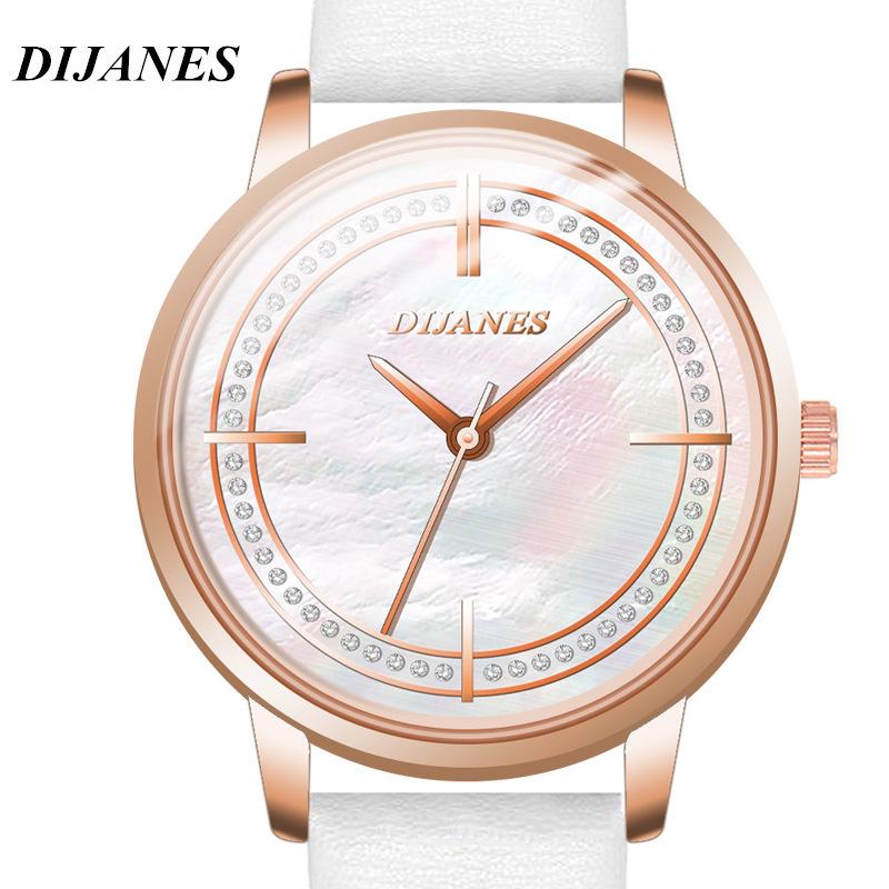 

Простий кришталевий жіночий годинник Модний жіночий годинник Нішевий ретро Кварцовий годинник Трендовий годинник Студентський годинник світло-фіолетового кольору