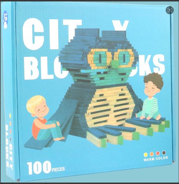 Großes Holz-Jenga-Stapelblock-Turmspiel für Kinder und Eltern - Interaktives Gleichgewichts- und Hochstapelvergnügen