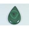 144Cts. Natural Green Malachite Pear Cabochon Loose Gemstone 32X53X07 MM B-403