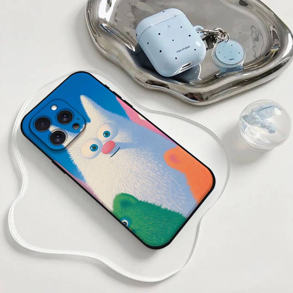 Cat Phone Case Phone Case For Iphone 17 16 15 11 13 14 Pro Max X Xr Xs Max 12mini Black Shell Cover Case