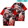 Anime Azur Lane Prinz Eugen Cosplay 3D Printing O-neck T-shirt Summer Fashion Men Women Short Sleeve Casual Unisex Clothing