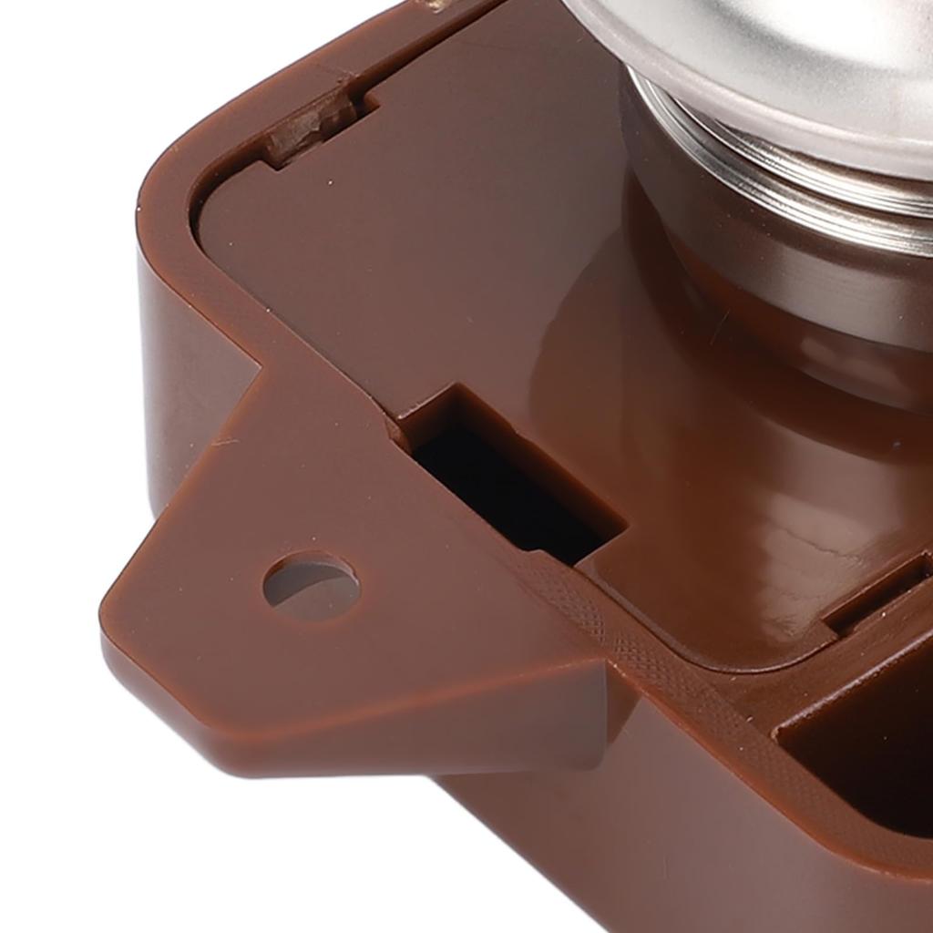 Cabinet Push Button Latch - Keyless Cupboard Door Push Button Locking Latch for RV Yacht Motor Home Camper Caravan (Brown)