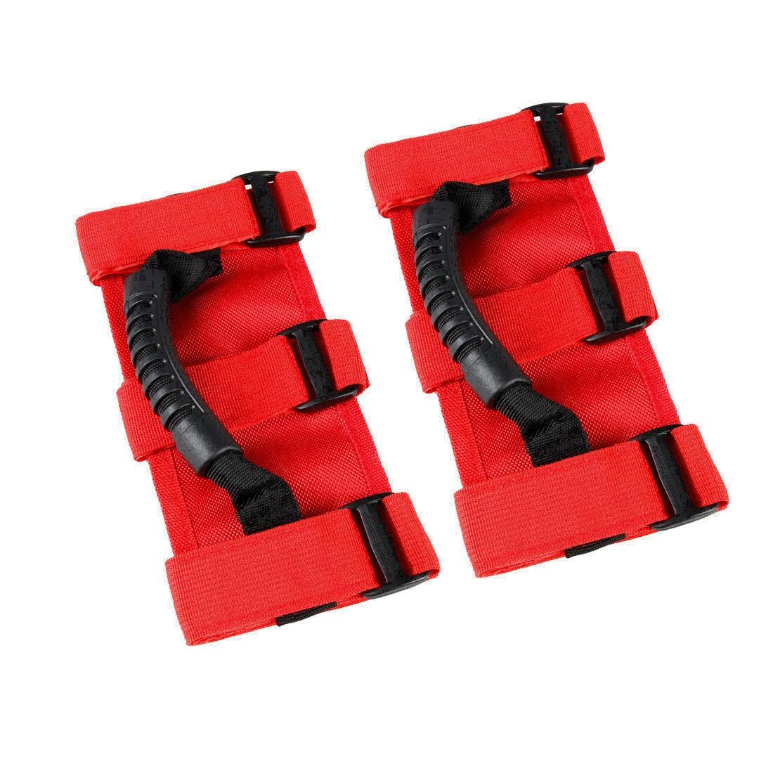 Poignées de maintien sur arceau en tissu Oxford 1680D pour Jeep Wrangler TJ YJ JK JL 3 Sangles Intérieur Antidérapant Poignée de maintien au plafond Aspect Élégant Utilisation Quotidienne Pratique