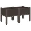 Planter with Legs Brown 80 x 40 x 42 cm PP