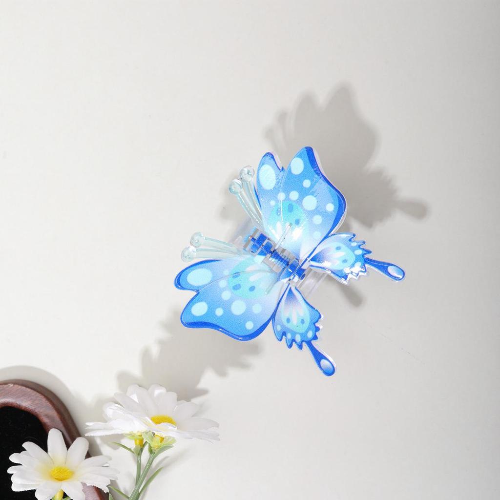 2025 Mori Style Colorful Butterfly Hair Clip for Women's Updo - High-End Claw Accessory