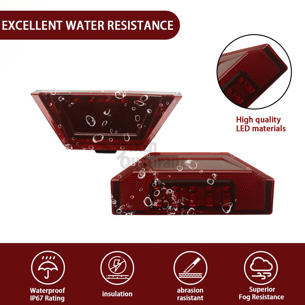 Car Accessories 12V LED Rear Tail Light 1 Pair ABS Red/Smoke For Patriot Boost RMK Khaos 155 Limited Edition 325 2026 #2412774