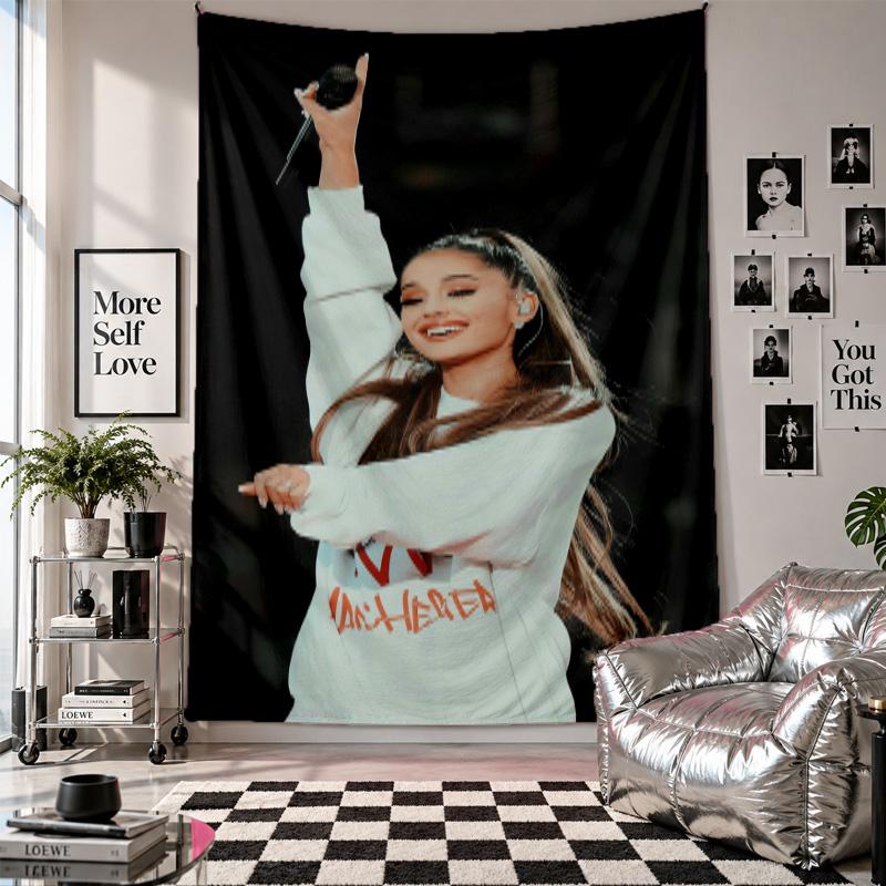 Wall TapestryAriana Grande Art Hanging Cloth Decorative Background Cover for Room Decoration