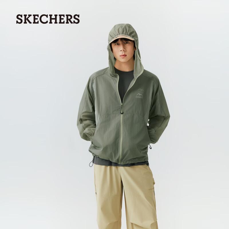 Skechers Men s Sun Protection Woven Hooded Jacket P226M067 M