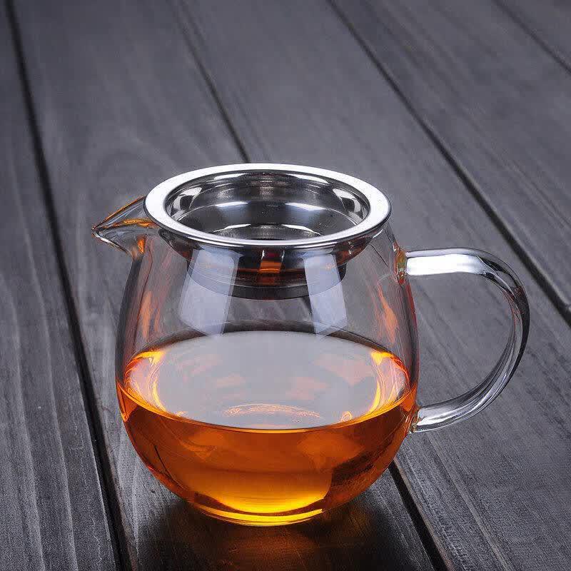 ZISIZ Thickened Heat-Resistant Glass Gongdao Cup & Filter Set