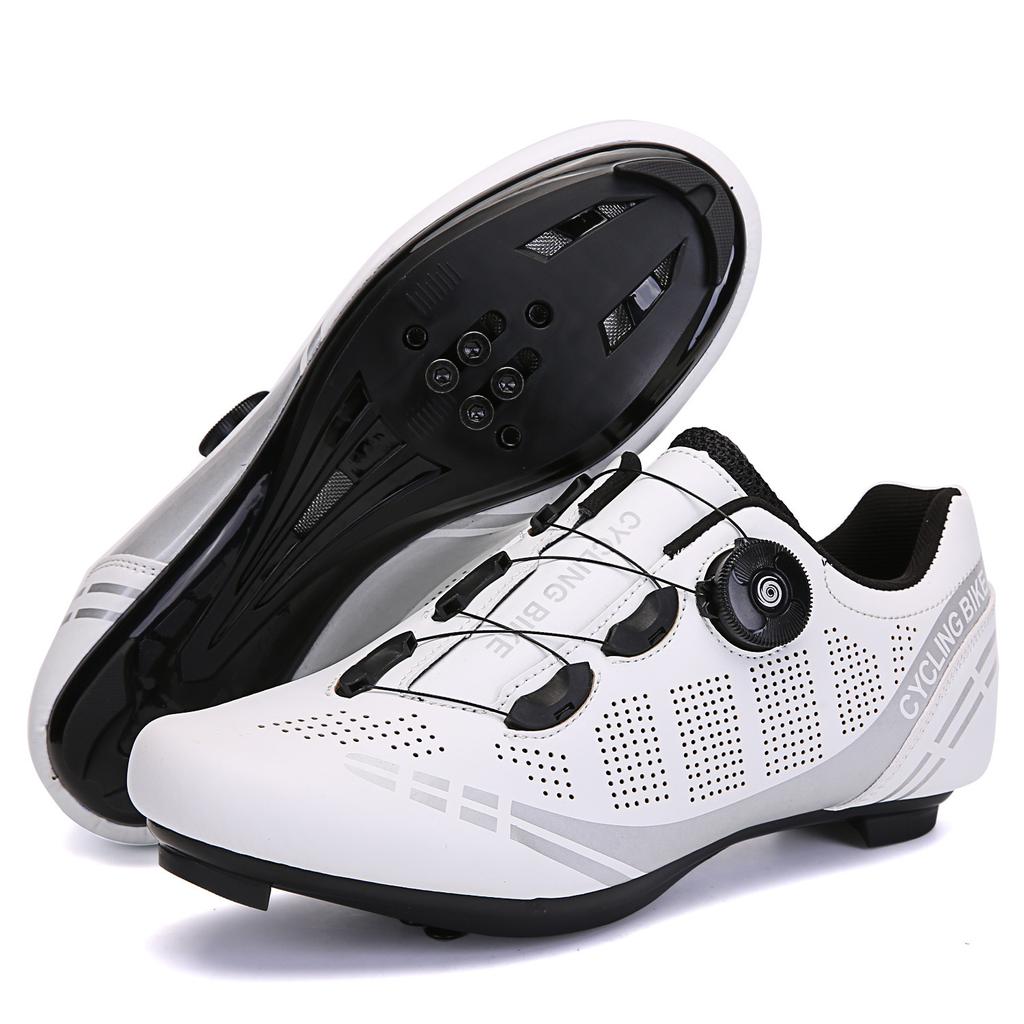 Wild mountain riding shoes moped road lock shoes large size sports events cycling high resistance men's and women's lock shoes