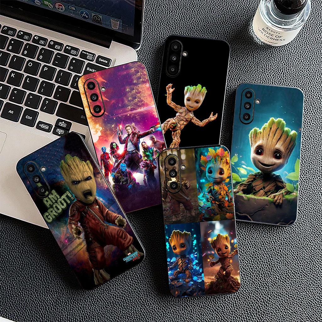 Galaksinin Koruyucuları Bebek Marvel Groot Samsung Galaxy S25 S24 S23 FE Plus Ultra S7 Kenar A16 A15 5G s25+ için Telefon Kılıfı