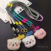 Mobile phone lanyard crossbody can carry female long ins wrist neck adjustable multi-purpose cartoon cute plush bear