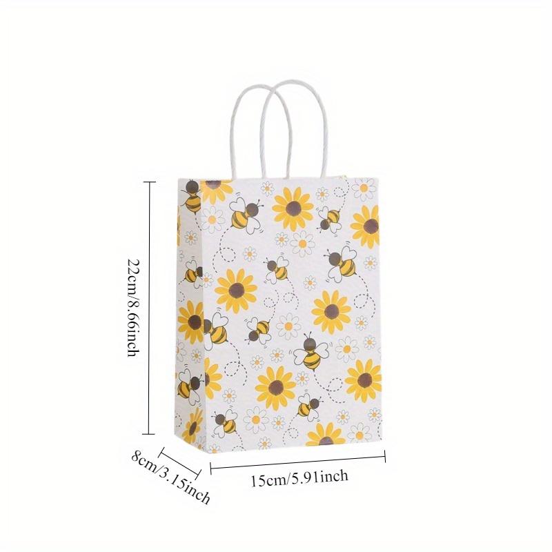 6pcs Paper Gift Bags for Holiday Packaging, Supermarket Shopping Bags, Party Favor Bags