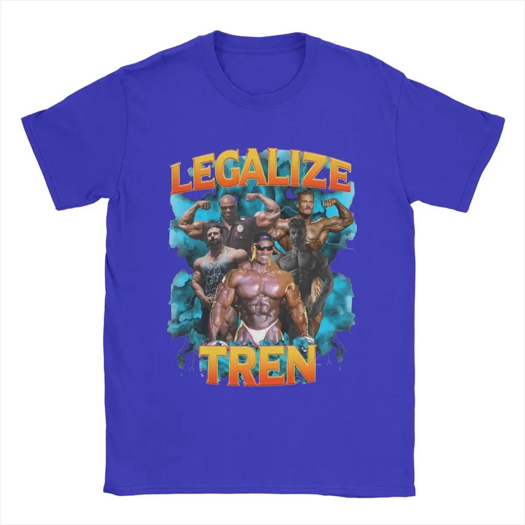 Ronnie Coleman Koszulki Męskie Koszulki Casualowe Krótki Rękaw Okrągły Dekolt T-Shirt 100% Bawełna Odzież Plus Size