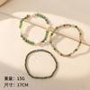 Handmade Bohemian Style Crystal Beaded Bracelet Set Women - Green Yellow Coffee Blue Color Options Natural Pearl Plastic CCB
