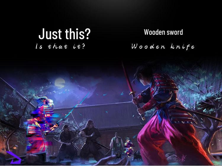 Tanjiro's Demon Slayer Nichirin Toy Sword for Kids - Bamboo Samurai Prop with Scabbard.