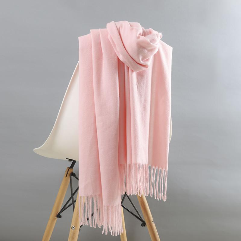 

Big Red Scarf Women s Winter Wool Cashmere Scarf Autumn and Winter Women s Shawl Solid Color Men s Imitation Cashmere Scarf 200*70CM