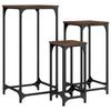 VidaXL Nesting Side Tables 3 Pcs, Coffee Tables, Sofa Tables, Living Room Furniture, Industrial, Oak 838942