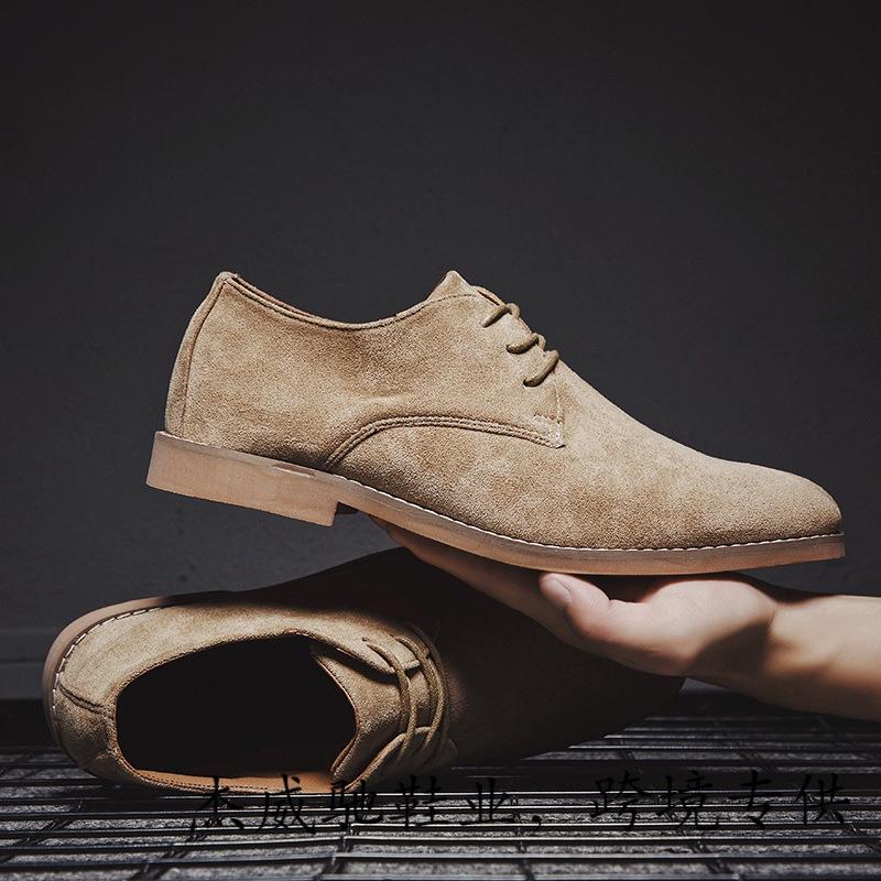 Mode Frühling Herbst Mode Spitz Wildleder Herren Freizeitschuhe Herren Businessschuhe