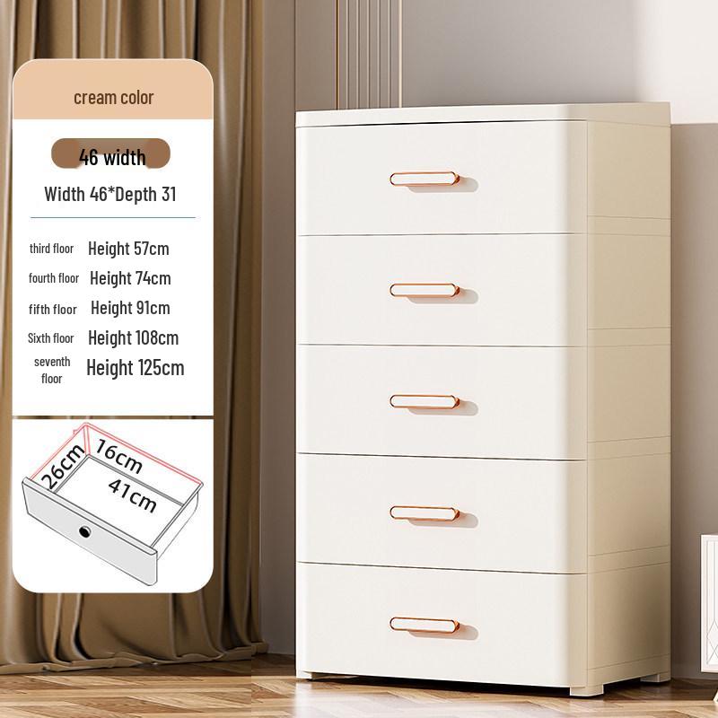 Thickened Drawer Storage Cabinet: Versatile Under-Desk, Living Room & Bedroom Organizer