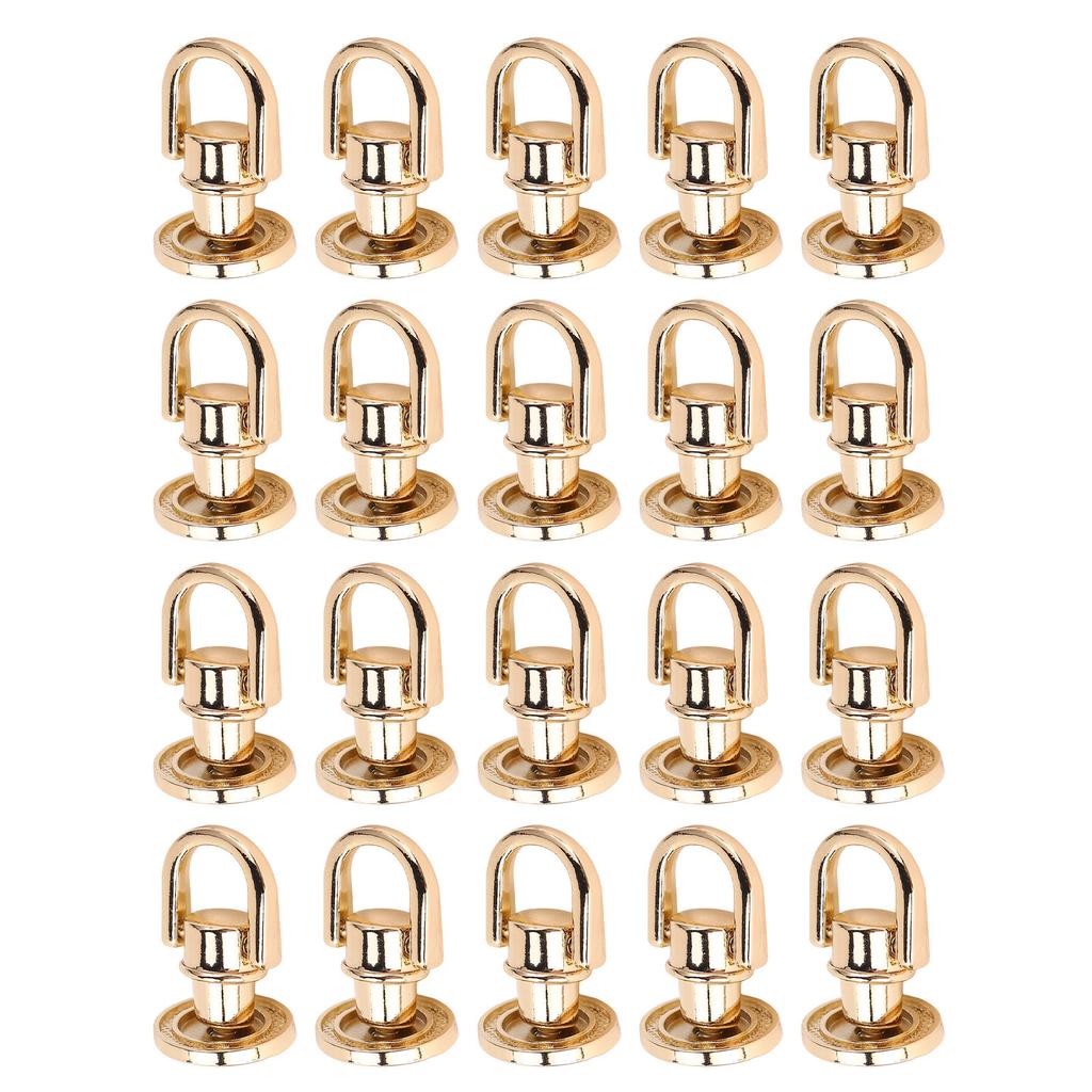 D  Stud Screw D  Rivet Sturdy Rotatable Simple Installation Zinc Alloy Iron Versatile for Handbags