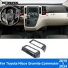 For Toyota Hiace Granvia Commuter -  2024 Carbon Fiber Center Console Air Condition Vent Outlet Trim Car Accessories