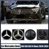 AABGY1 Fit For Mercedes Benz Chrome Silver Front Grille Mirror Star LED White Illuminated Emblems X253 W167 X167 W447 2020-2023