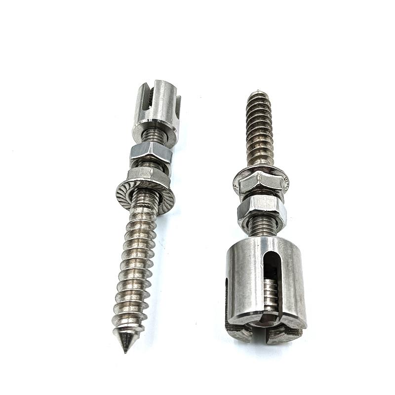 1 Pezzo 3mm 4mm Morsetto per Corda Angoli a 90 Gradi Acciaio Inossidabile 316 Sistemi a Rete per Corda Metallica Clip a Croce per Parete Verde con Vite