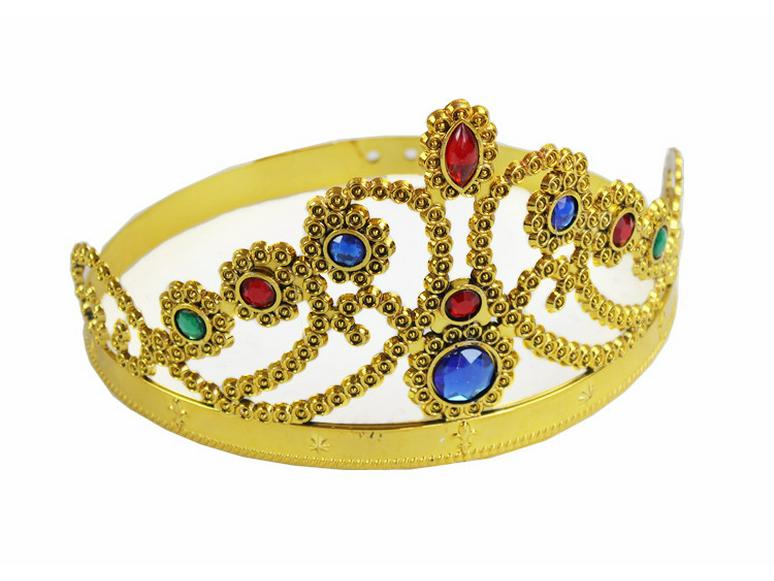 Płaszcz dla dzieci „Księżniczka i król” na Halloween – 80 cm, jasnozłoty i srebrny