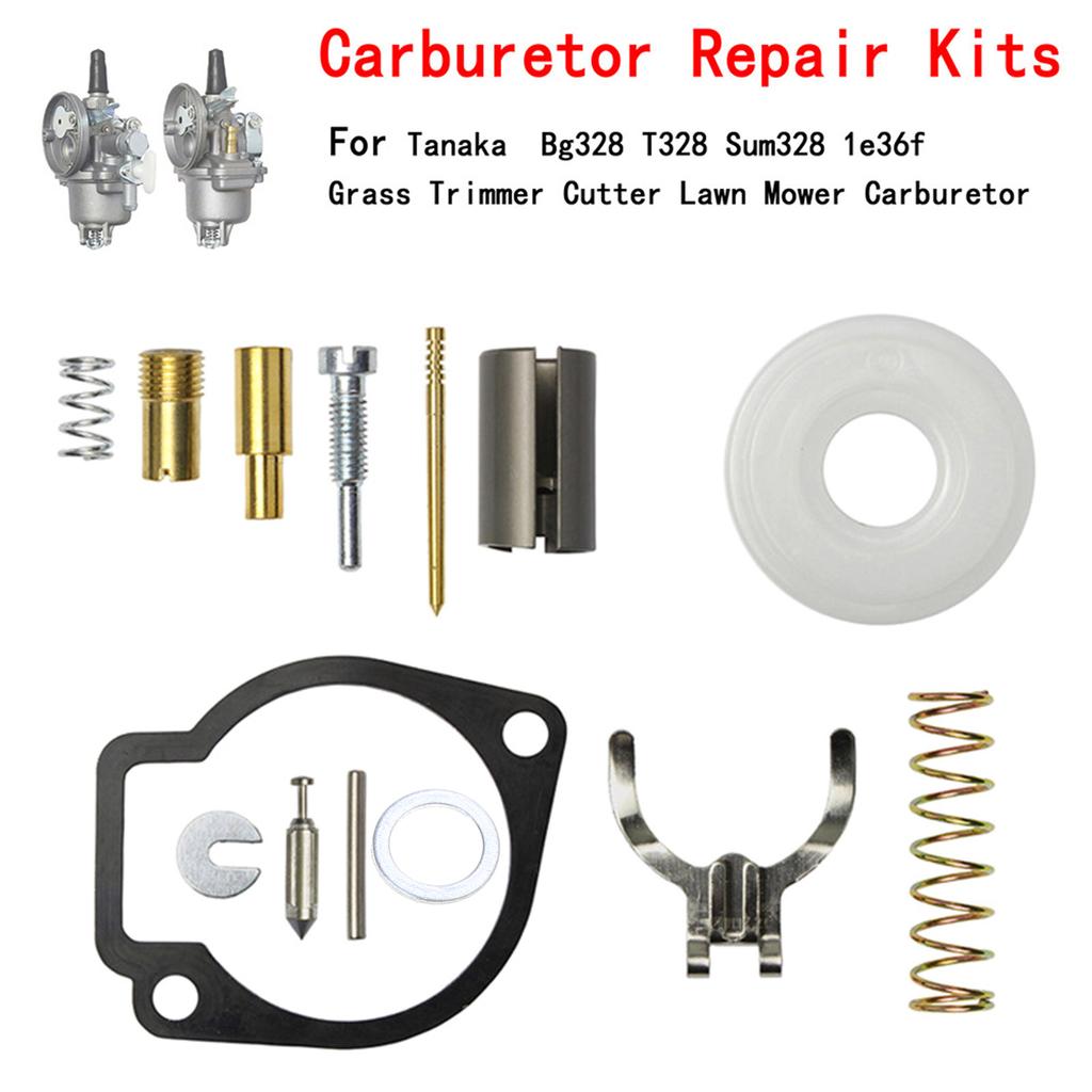 Kit de réparation de carburateur universel Adapté pour Bg328 T328 Sum328 1e36f Coupe-bordures Tondeuse à gazon Outils de réparation de carburateur