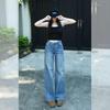 Real Shot: Women's High-Waisted Wide-Leg Flared Jeans for Autumn/Winter 2026