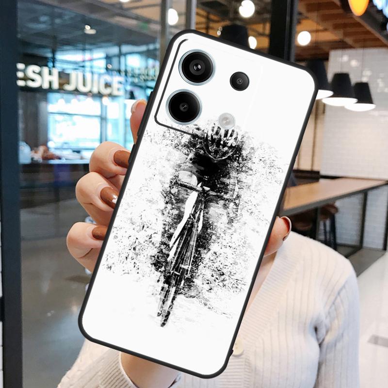 Ride Mountain Bike Bicycle Art Case For Xiaomi Redmi 13C 12C 9C 10C Redmi Note 13 Pro 9 10 11 12 Pro 9S 10S 11S 12S Cover