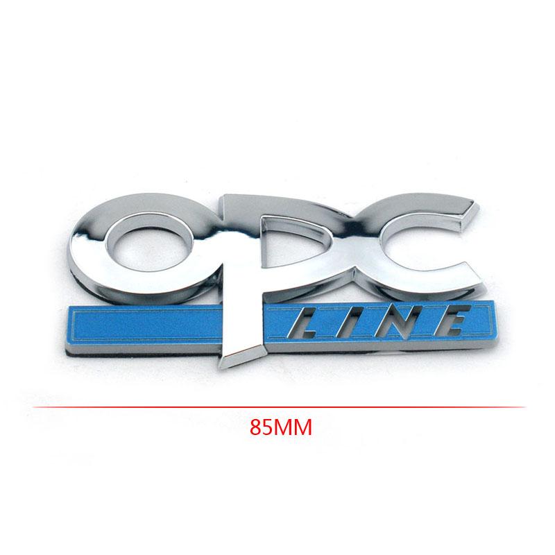 3D Chrome OPC Line Auto Emblem Badge Car Sticker Decal for Opel Astra Zafira WE1 - Vehicle Identification And Decoration