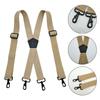 Stylish Classical Suspenders Adjustable Suspenders Elastic Chain Metal Clip Dark Elastic Belt for Wedding Business Wear