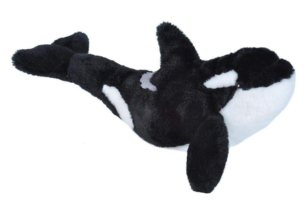 Wild Republic Killer Whale Plush Toy, Soft Sea Creature, Gift, Cuddlekins, W23 X D37 X H16cm, 22456