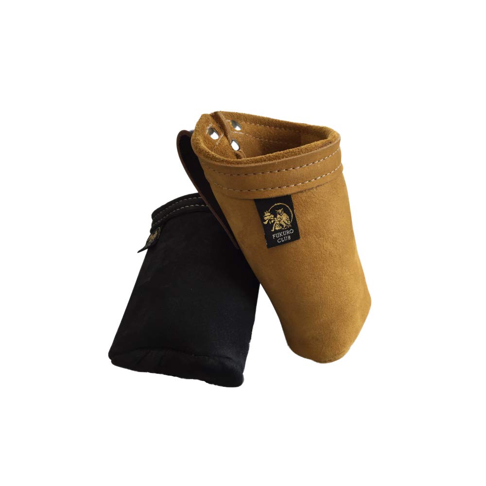 Fukuro Club Suzaku Nubuck Leather Inkwell Holder (Black)