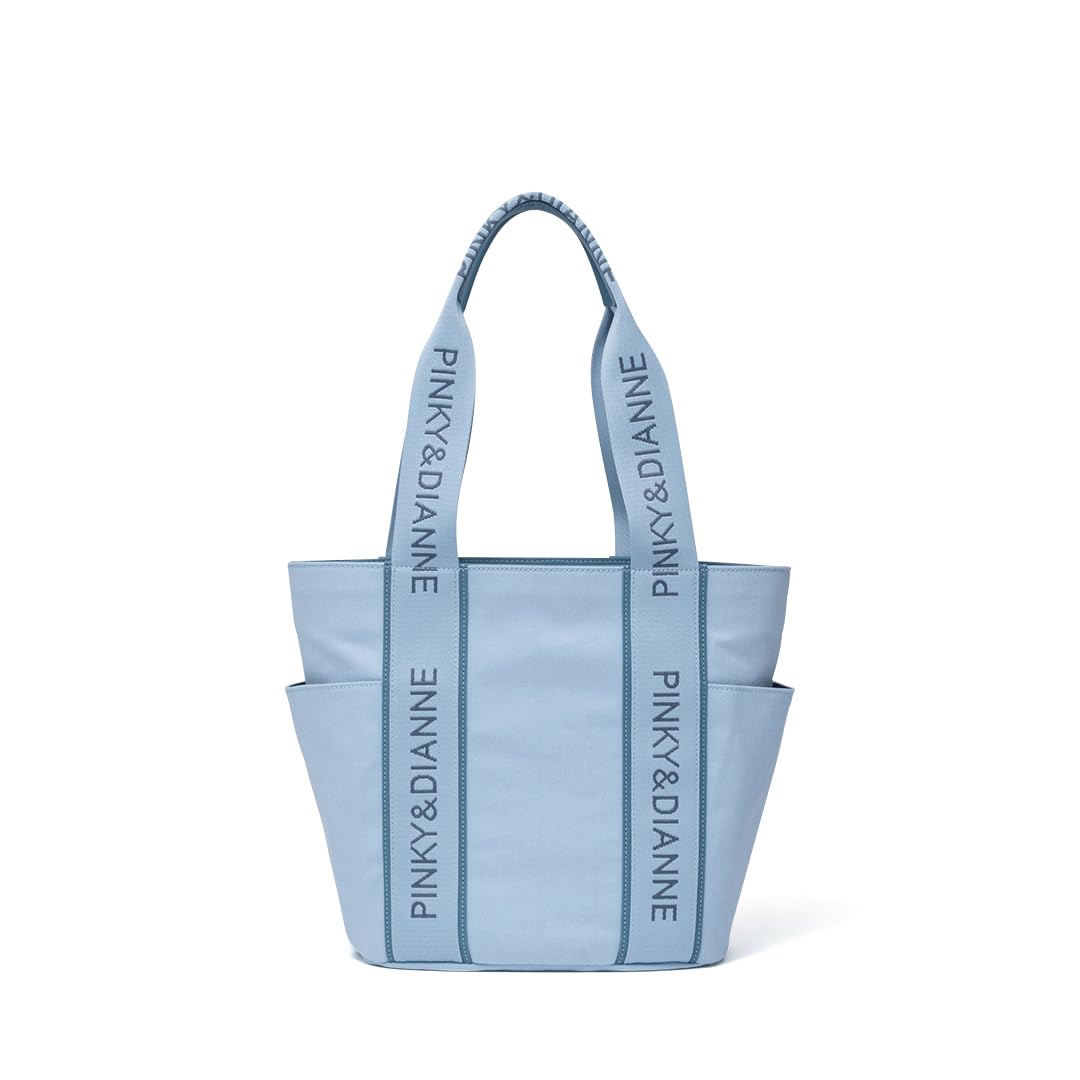 

Сумка-тоут Pinky Diane Хлопок Повседневная Логотип Ручка PDLHGDH1 Серая Голубая & [Озерная] Женская синий