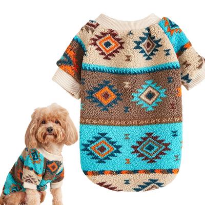 Totems Print Welpen Hund Pullover für Kleine Hunde Winter Warme Haustier Hoodie Kleidung Pudel Schnauzer Bichon Pullover mascotas Kleidung