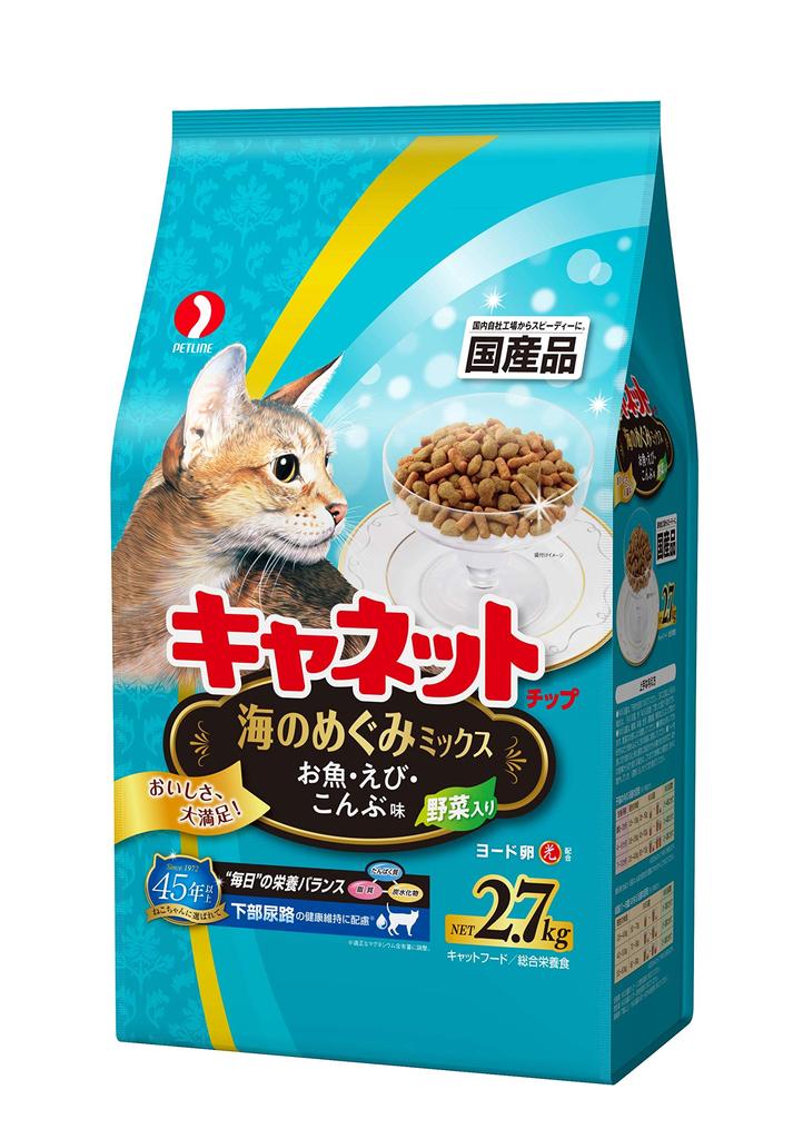 Canet Chip Cat Food Umi No Megumi Mix 2.7kg (x 1)
