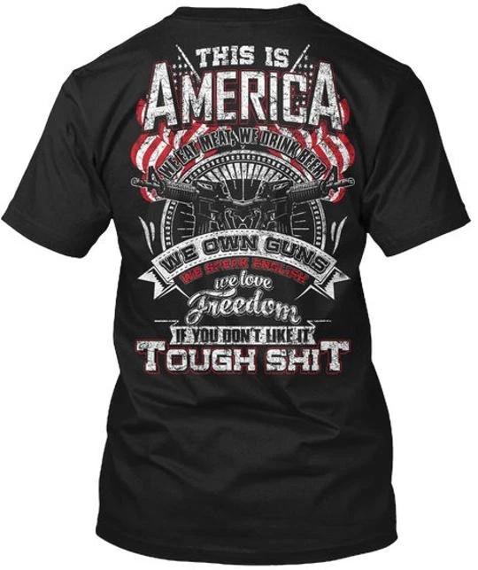 

This Is America mp Born & Raised In We Fat Meat T shirt Made in USA S to 5XL L
