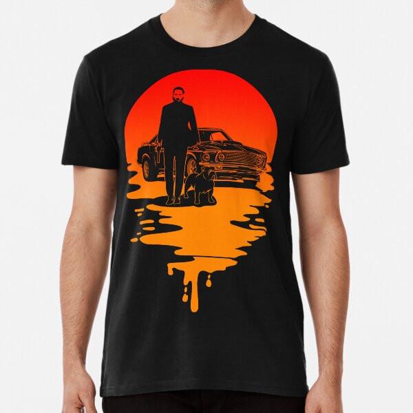 

J.Wick Sunset T-Shirt S-5XL Best T-Shirt 4XL