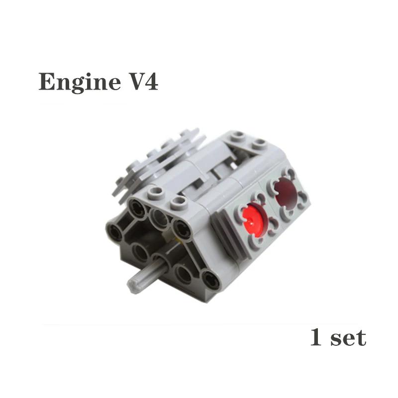 Technical Parts Kit V2 V4 V6 V8 V10 V12 V14 Engine Cylinder Building Blocks Bricks Model for High-tech Cars DIY Educational Toys
