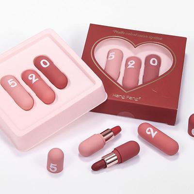 Hengfang Valentine's Day Velvet Matte Lipstick Set - Mini Capsule Maruko Niche Brand