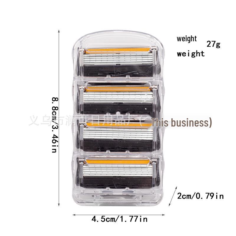 German-Quality Manual Razor: Old-Fashioned 5-Layer Blade for Men, Universal Fit