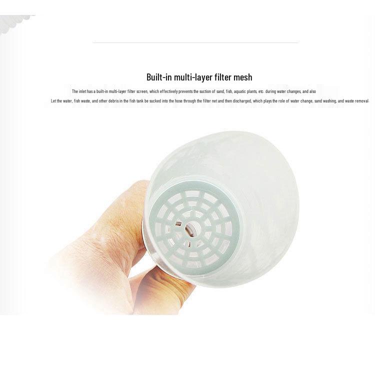 Manual Siphon Gravel Cleaner for Fish Tanks - Water Pump and Suction Tube