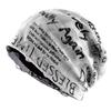 Letter Print Beanie Hats For Women Men Vintage Wasteland Style Spring Summer Warm Fleece-lined Winter