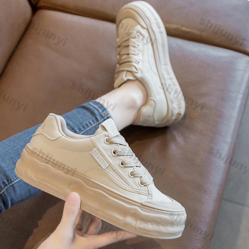 Fashion Lightweight Lace Up Casual Sneakers for Women New Comfortable Non Slip Sports Running Shoes Woman Thick Soles Increase Sneakers